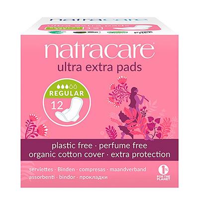 Compresas ultra extra regular con alas 12uds NATRACARE