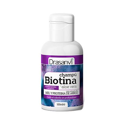 Champú de biotina y aloe para cabello teñido y sensible 100ml DRASANVI