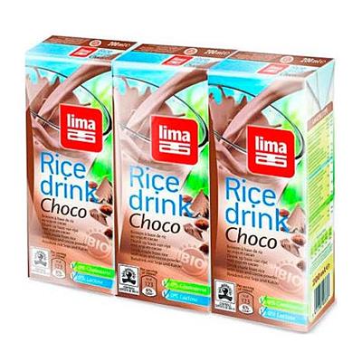Bebida de arroz y choco BIO 3x200ml LIMA