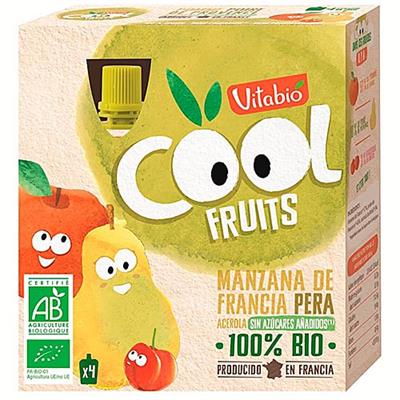 Cool fruit de manzana y pera (4x90g) VITABIO