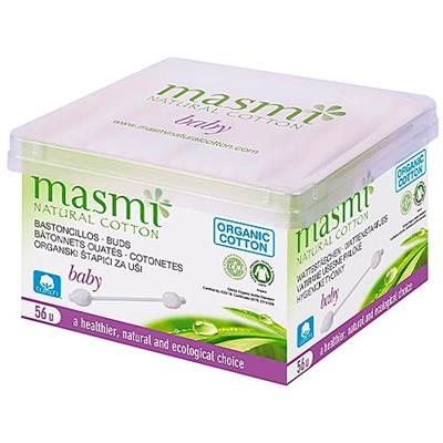 Bastoncillos para bebé de algodón 65uds MASMI