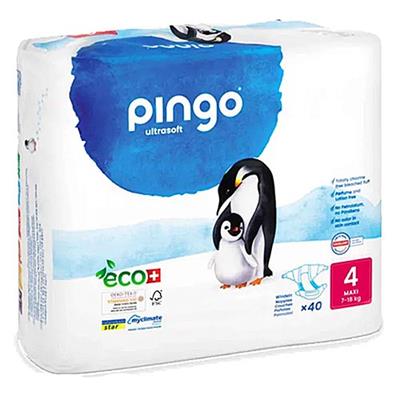 Pañales T4 7-18 Kg BIO 40uds PINGO