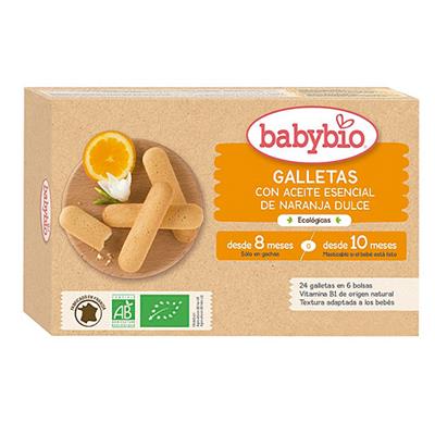 Galletas con aceite de naranja 120g desde 8 meses BABYBIO