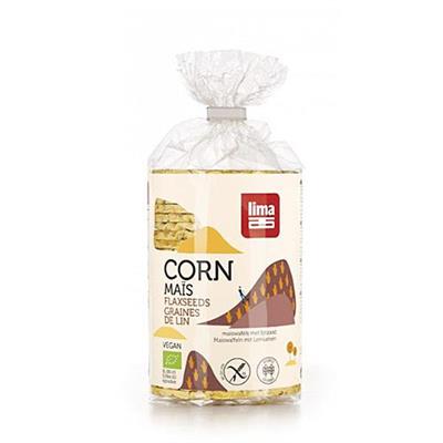 Tortas de maíz con lino BIO 150g LIMA