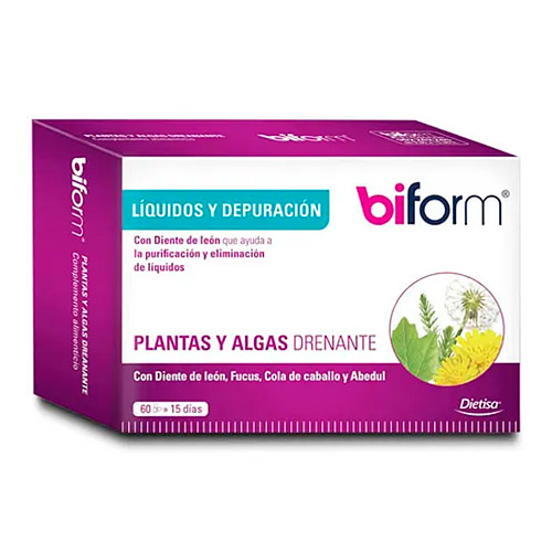 Plantas y algas drenante 60caps BIFORM