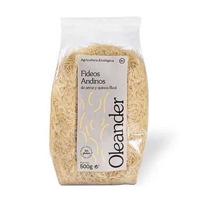 Fideos de arroz y quinoa sin gluten BIO 500g OLEANDER