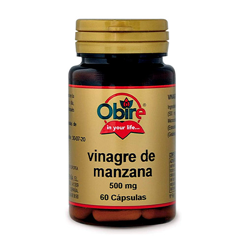 Vinagre de manzana 500mg 60caps OBIRE