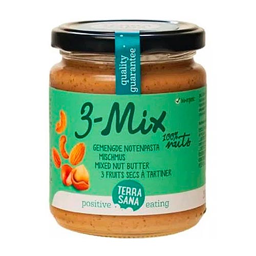 Crema de 3 frutos secos (anacardos, avellana, almendra) BIO 250g TERRASANA
