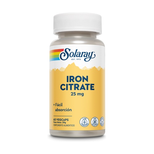 Iron bisglicinato 25mg 60caps SOLARAY