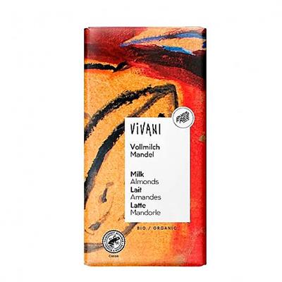 Choco vivani leche almendra 100g BIO VIVANI