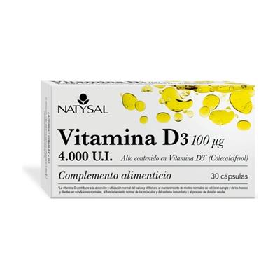 Vitamina D3 4000UI 30caps NATYSAL
