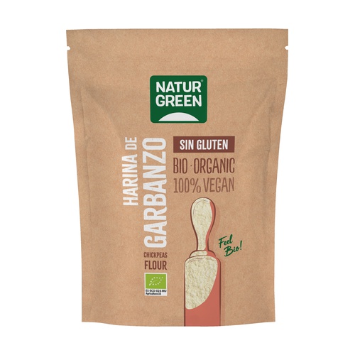 Harina de garbanzo sin gluten BIO 500g NATURGREEN
