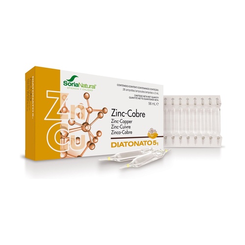 Zinc cobre 28 ampollas SORIA NATURAL