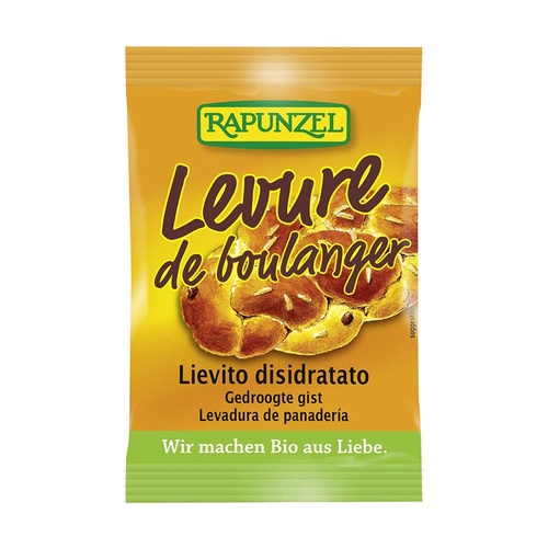 Levadura seca panadería sin gluten BIO 9g RAPUNZEL