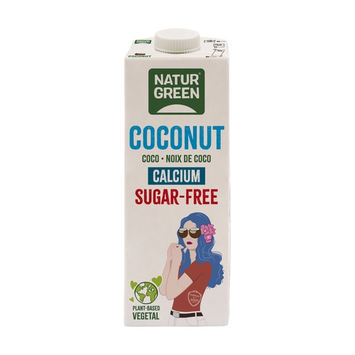 Bebida de coco calcio sin azúcar añadido 1L NATURGREEN