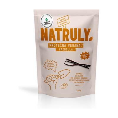 Proteína vegana vainilla sin gluten BIO 350g NATRULY