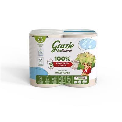 Papel higiénico doble capa BIO 8 rollos GRAZIE