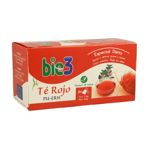Té rojo pu-erh 25 filtros BIE3
