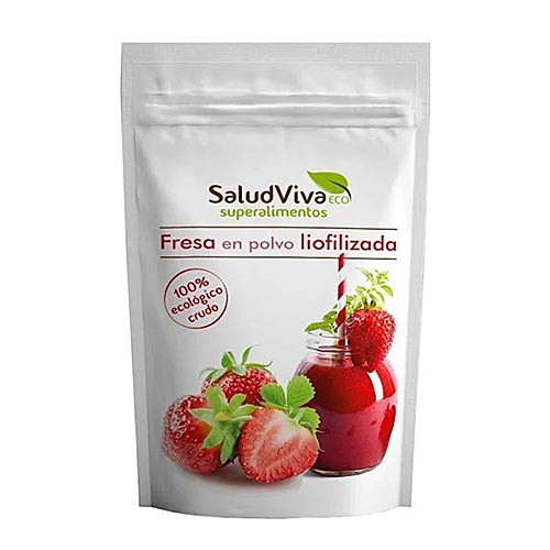 Fresa en polvo liofilizada 80g SALUDVIVA