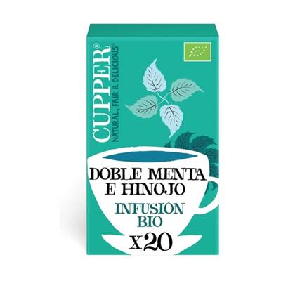 Infusiones doble menta con hinojo BIO 20 bolsitas CUPPER