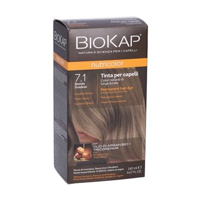 Tinte 7.1 rubio sueco 140ml BIOKAP