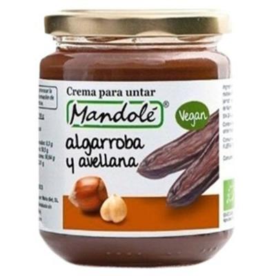 Crema algarroba con avellana 100% vegetal 375g MANDOLE
