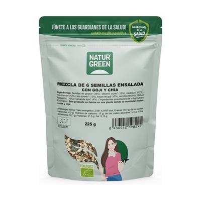 Semillas de ensalada 6+ goji+chia BIO 225g NATURGREEN