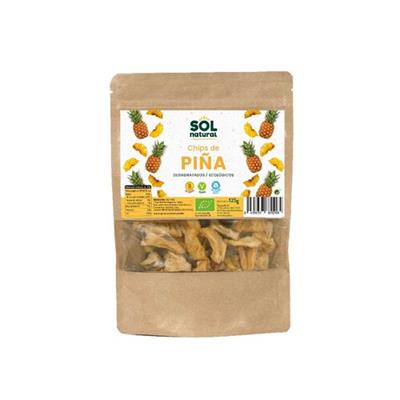 Chips de piña sin gluten BIO 125g SOLNATURAL