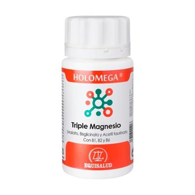 Holomega triple magnesio con B1 B2 y B6 50caps EQUISALUD