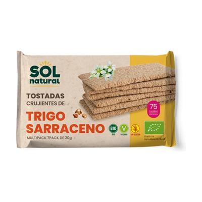 Tostadas de trigo sarraceno sin gluten BIO 140g SOLNATURAL