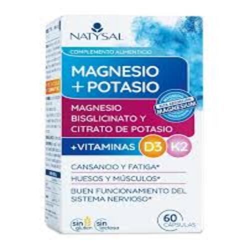 Magnesio y potasio 60caps NATYSAL