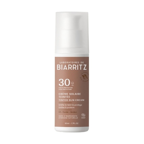 Crema facial color dorado SPF30 50ml BIARRITZ