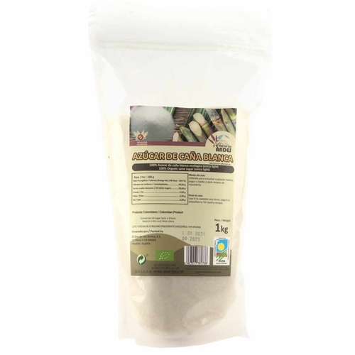 Azúcar de caña blanca BIO 1kg EL ORO DE LOS ANDES