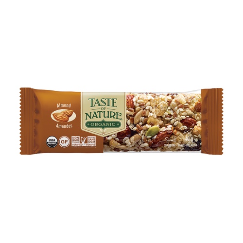 Barrita de almendra BIO 40g TASTE OF NATURE