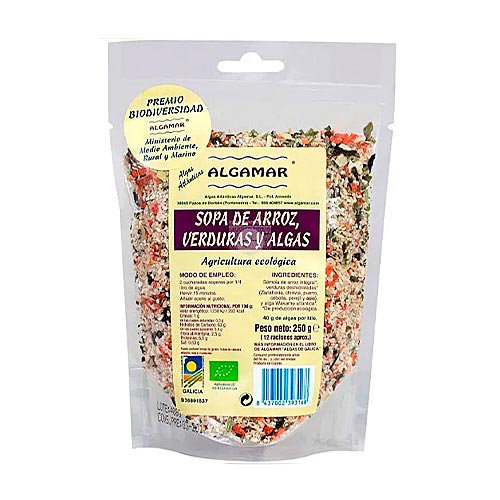 Sémola de verduras con arroz y algas BIO 500g ALGAMAR