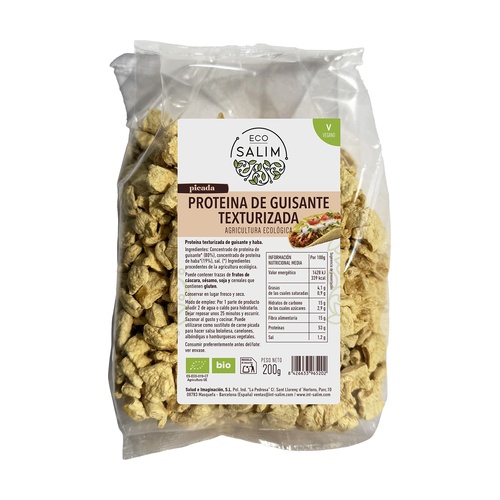 Proteina de guisante texturizada BIO 200g ECOSALIM