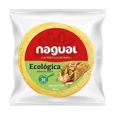 Tortilla de maiz BIO sin gluten 6unds NAGUAL