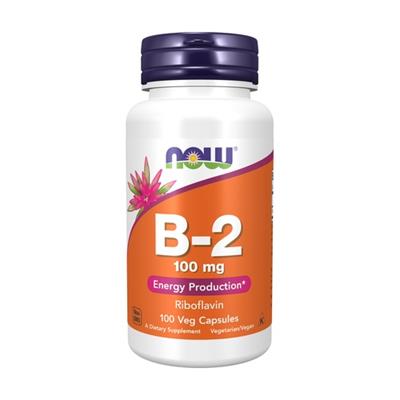 Vitamina B-2, 100caps NOW