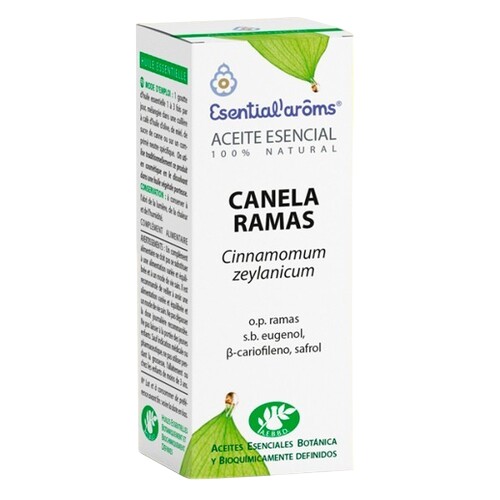 Aceite esencia de canela rama 10ml ESENTIAL AROMS
