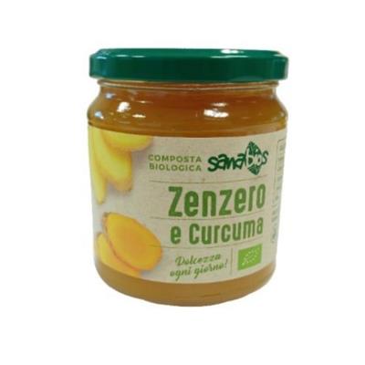 Compota de jengibre y cúrcuma BIO 320g BIOPIU