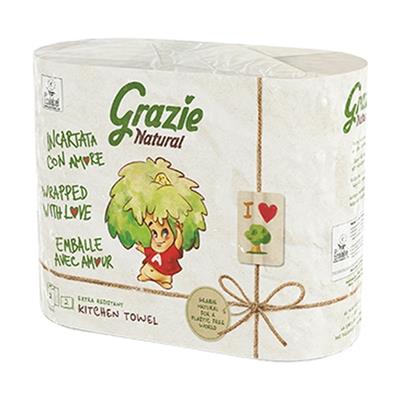Papel de cocina doble capa 2 rollos GRAZIE