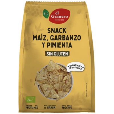 Snack de maiz, garbanzo y...