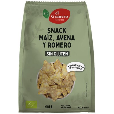 Snack de maiz, avena y...
