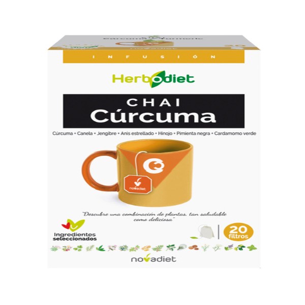 Herbodiet chai cúrcuma 20 filtros NOVADIET