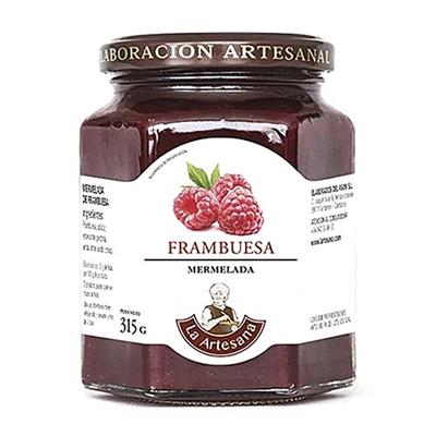 Mermelada de frambuesa con fructosa 320g LA ARTESANA