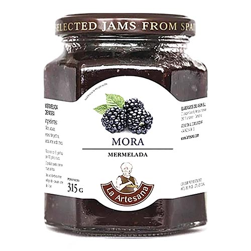 Mermelada de mora silvestre con fructosa 320g LA ARTESANA