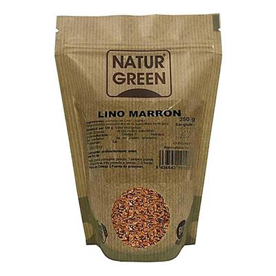 Lino marrón BIO 250g NATURGREEN
