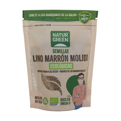 Lino molido marrón BIO 225g NATURGREEN