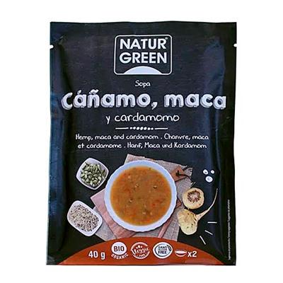 Sopa de cáñamo, maca y cardamomo 40g NATURGREEN