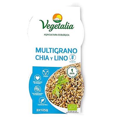 Vasito multigrano con chia y lino BIO 2x125g VEGETALIA